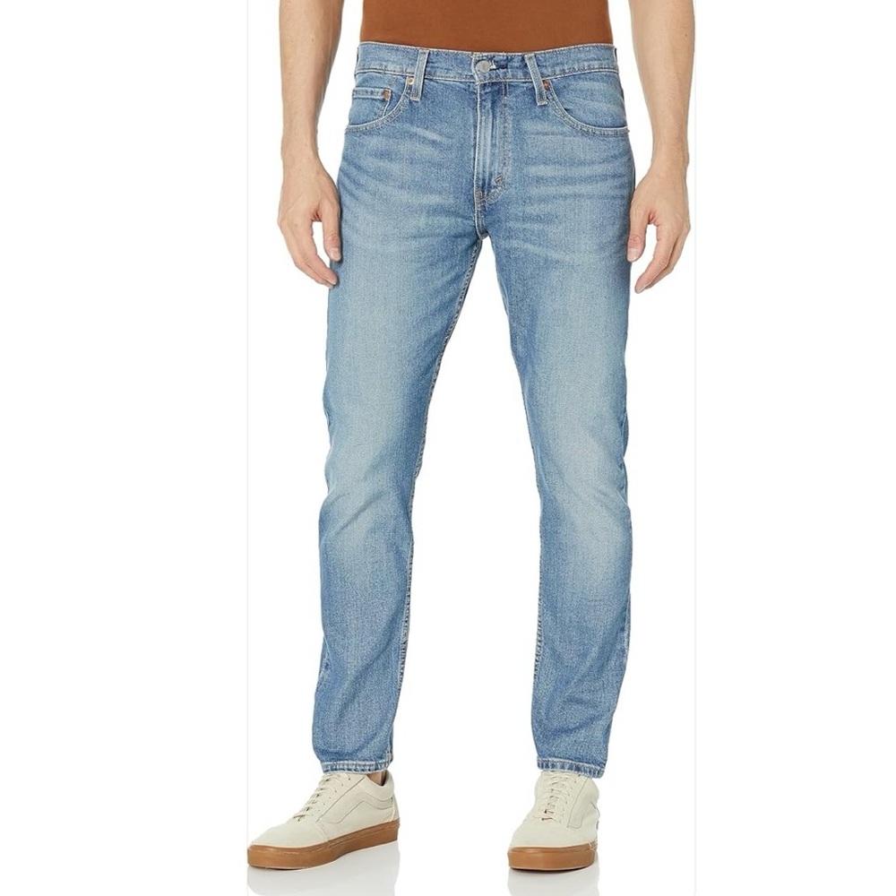 Men’s LEVI Jean 513 Men’s Stretch Slim Straight Faded Just Right NWT 32 x 32